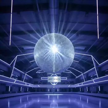 Аренда Шар диско 50 см в Керлинговом центре «Ледяной куб» — ART SPACE