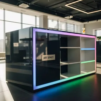 Аренда Дизайн торгового островка Stereozona в ресторане «Voda» — ART SPACE