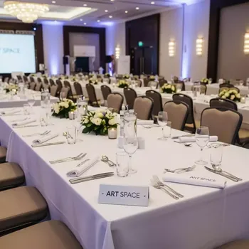 Аренда Столы фуршетные 200х100 см в Novotel Resort — ART SPACE