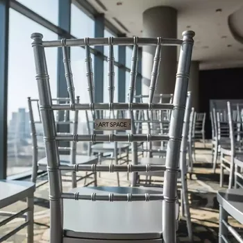 Аренда Стул Кьявари серебряный деревянный в отеле Hyatt Regency Sochi — ART SPACE