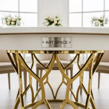 Аренда Стол Homer gold & white в Sport Inn Hotel & Wellness — ART SPACE