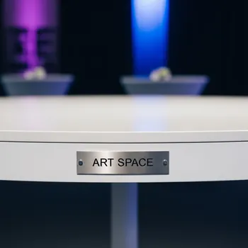 Аренда Стол белый фуршетный круглый диаметр 180 см в Mercure Сочи Центр — ART SPACE