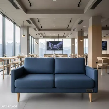 Аренда Диван Klippan двухместный синий в ресторане «Высота 5642» — ART SPACE