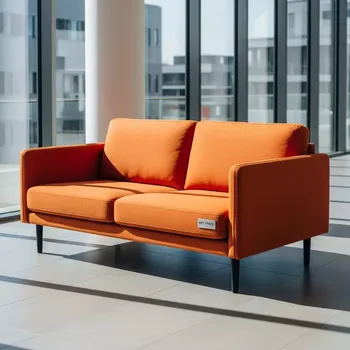 Аренда Диван двухместный Andrian orange в Gamma Sirius — ART SPACE