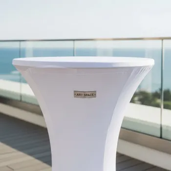 Аренда Чехол на коктейльный стол белый Бифлекс в Sport Inn Hotel & Wellness — ART SPACE