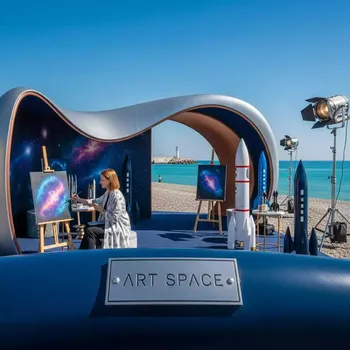 Аренда Мастер классы ко Дню космонавтики на пляже «Маяк» — ART SPACE