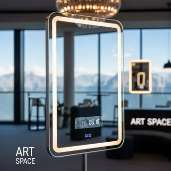 Аренда Зеркало Cersanit LED 080 Design Pro 70x85 см подсветка подогрев часы на площадке Rosa Peak (2320м) — ART SPACE