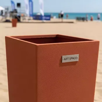 Аренда Кашпо Prosperplast Tubus Case Effect 38,6 л терракотовое на пляже «Мандарин» — ART SPACE