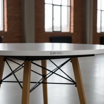 Аренда Стол круглый Eames DSW New D70 белый в отеле «Богатырь» — ART SPACE