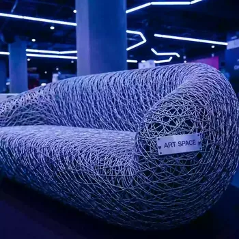 Аренда Диван плетеный Lampok в ресторане «D.O.M» — ART SPACE