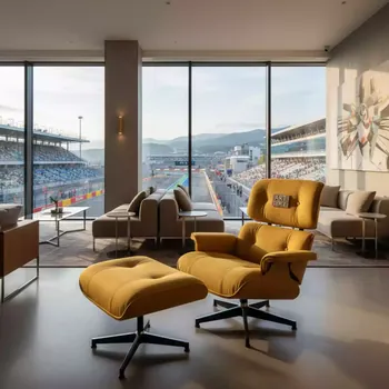 Аренда Чехол Е06 на стул Eames горчичный в отеле Hyatt Regency Sochi — ART SPACE