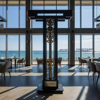 Аренда Стойка элеватор Т образная в ресторане «Sanremo» — ART SPACE