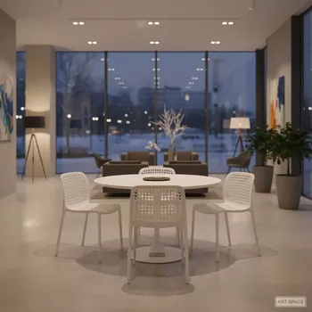 Аренда Комплект мебели пластиковой Sky диаметр 105 Air XL в Boutique Hotel PORTUM 1905 — ART SPACE