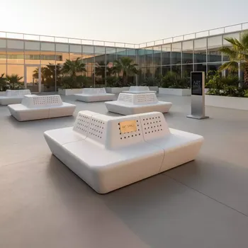 Аренда Диван пластиковый Net Bench в Университете «Сириус» — ART SPACE