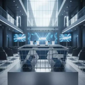 Аренда Корзина прямоугольная 410х275 мм в Gamma Sirius — ART SPACE
