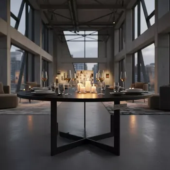 Аренда Подстолье Лофт черное 72,5 см на вилле «Анна» — ART SPACE