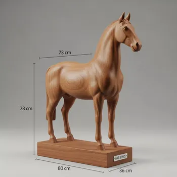 Аренда Лошадка деревянная H 73х80х36 см в Маринс Парк Отеле — ART SPACE