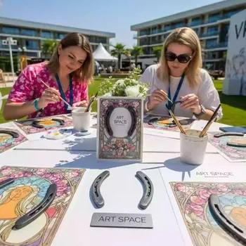 Аренда Мастер класс по росписи подков в Novotel Resort — ART SPACE