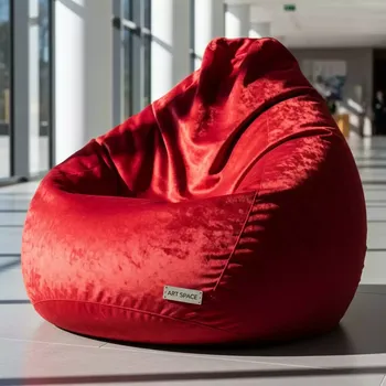 Аренда Кресло бескаркасное Velvet красный в Mövenpick Hotel — ART SPACE