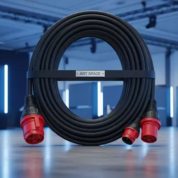 Аренда Кабель силовой 380V CEE 63A 5P — CEE 63A 5P IP67 20 м в Gamma Sirius — ART SPACE