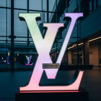 Аренда Буквы LV с подсветкой в Университете «Сириус» — ART SPACE
