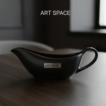 Аренда Соусник Атлас черный 200 мл в усадьбе Голицына — ART SPACE