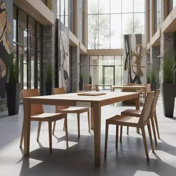 Аренда Комплект мебели T198B S54B W56 light brown в этно-парке «Моя Россия» — ART SPACE