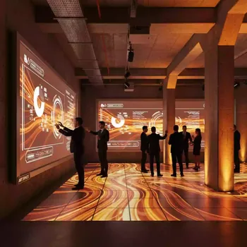 Аренда Пол стена интерактивный InterTouch версия 5.0 Marker PC в ресторане «Баран-Рапан» — ART SPACE