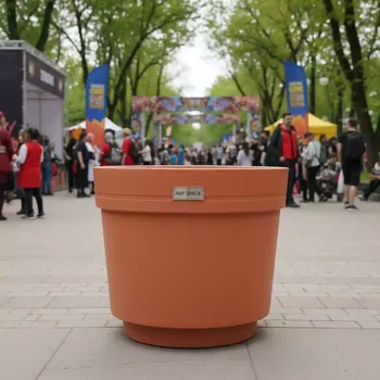 Аренда Кашпо для цветов Prosperplast Tubus Case Effect 38,6 л терракотовый в парке «Ривьера» — ART SPACE