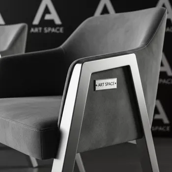 Аренда Стул серебряный БРЭМ серый бархатный в Imeretinskiy Hotel — ART SPACE