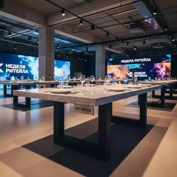 Аренда Стол обеденный каменный Mali 225 в VK Stadium Sirius — ART SPACE