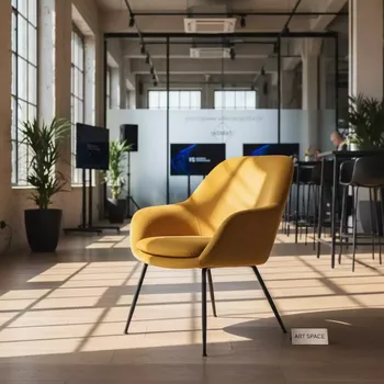 Аренда Кресло Dasch горчичный в ресторане «Высота 5642» — ART SPACE