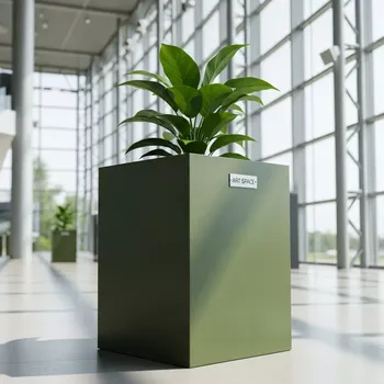 Аренда Кашпо для цветов Prosperplast Urbi Square 266 11 л оливковый на Сочи Автодроме — ART SPACE