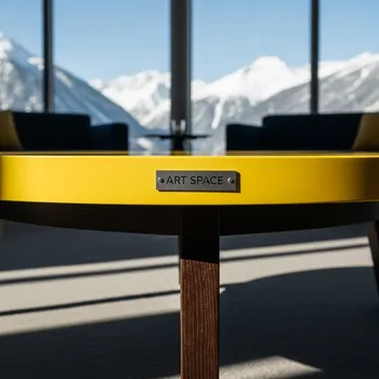 Аренда Стол журнальный Классик с желтой столешницей в Novotel Resort — ART SPACE