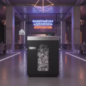 Аренда Шредер ProfiOffice Piranha 15 CC 4х25 мм в банкетном зале «Дельфин» — ART SPACE