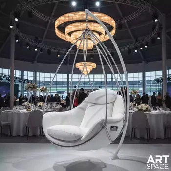 Аренда Кресло подвесное FRESCO XL большое белое на Сочи Автодроме — ART SPACE