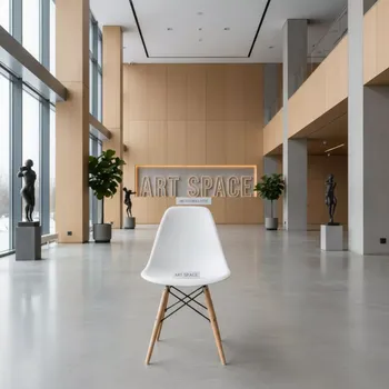 Аренда Стул дизайнерский Eames стиль DSW белый дерево в санатории «Русь» — ART SPACE