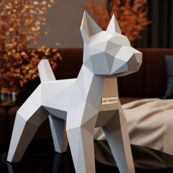 Аренда Фигура дизайнерская пластиковая Origami Inu Basic в Omega Sirius — ART SPACE