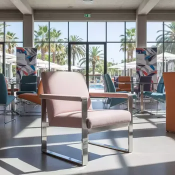 Аренда Кресло silver pink Andrian в Novotel Resort — ART SPACE
