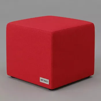Аренда Пуф мини красный 45х45 см в Mantera Supreme — ART SPACE
