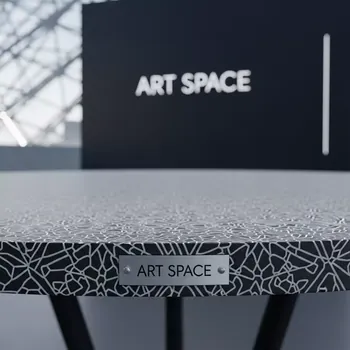 Аренда Столешница круглая Werzalit Fantasy в VK Stadium Sirius — ART SPACE