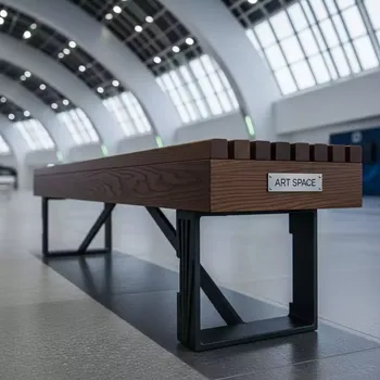 Аренда Лавка пивная деревянная 220х25 см на арене «Фишт» — ART SPACE