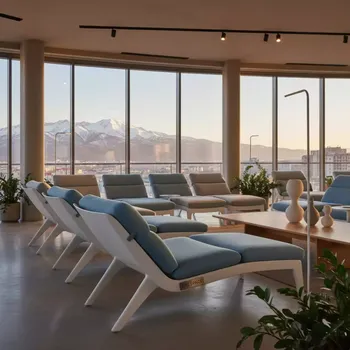 Аренда Лаунж кресло пластиковое Sky Lounge в ресторане «Высота 5642» — ART SPACE
