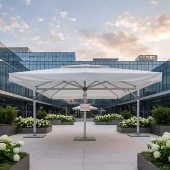 Аренда Зонт профессиональный двухкупольный Galaxia Dual V StarWhite 2,9х6 м в Cosmos Sochi Hotel — ART SPACE