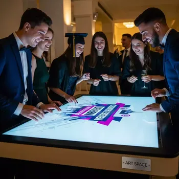 Аренда Чудо стол интерактивный Interactive Project в ресторане «Sanremo» — ART SPACE