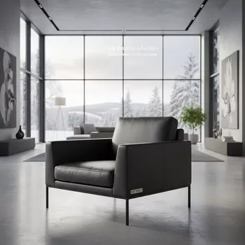 Аренда Кресло черное из кожзама на вилле «Анна» — ART SPACE