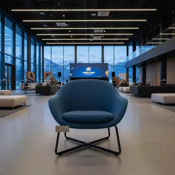 Аренда Кресло Shell синее Поляна 1389 Отель и Спа — ART SPACE