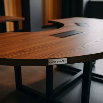Аренда Стол полукруглый цвет венге 170х75 см в Courtyard by Marriott Sochi — ART SPACE