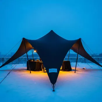 Аренда Тент Kite 6х6 м черный в ресторане «Паруса» — ART SPACE