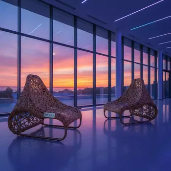 Аренда Комплект плетеной мебели T25A Y137C W53 brown 2 Pcs в Radisson Blu Resort & Congress Centre — ART SPACE